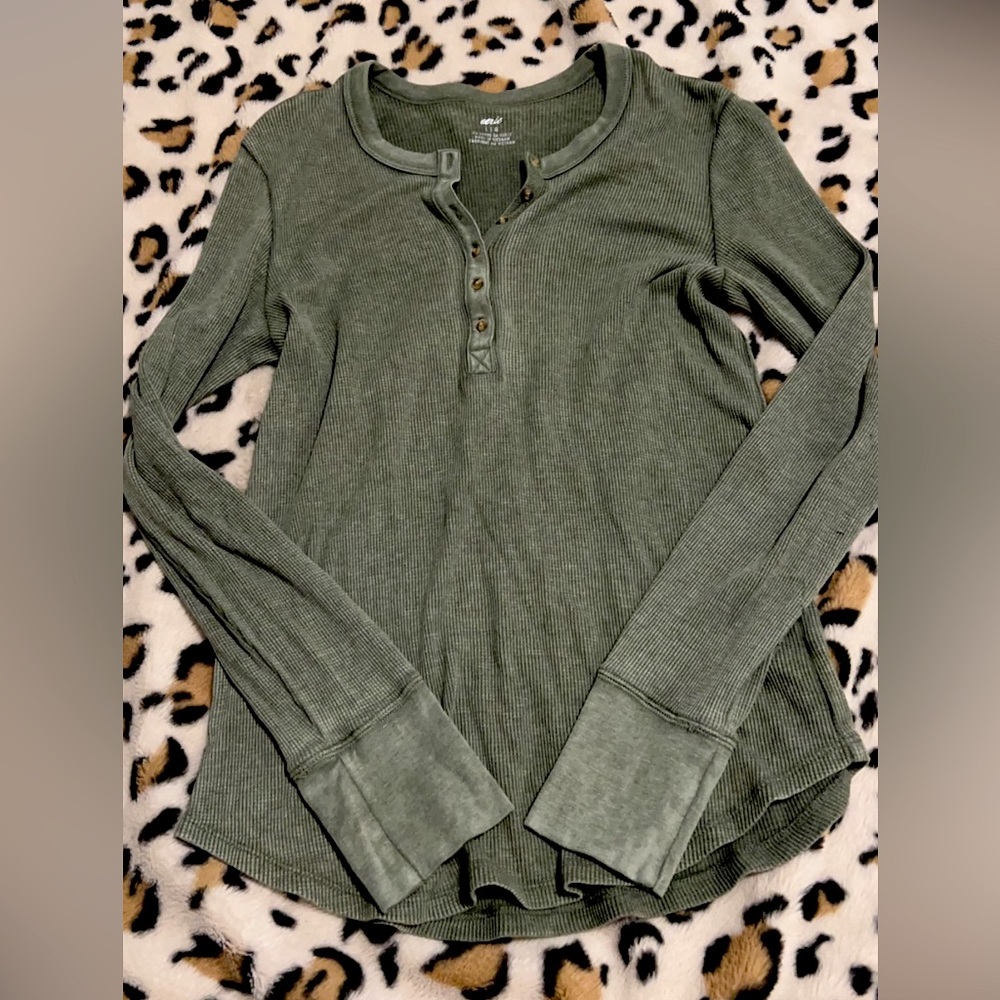 Aerie Waffle Knit Long Sleeve